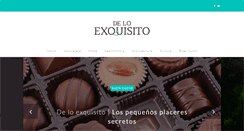 Desktop Screenshot of deloexquisito.com