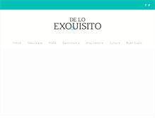 Tablet Screenshot of deloexquisito.com